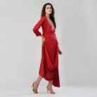 Asymmetrical Dress with Embellised Yoke (1)