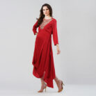 Asymmetrical Dress with Embellised Yoke (2)