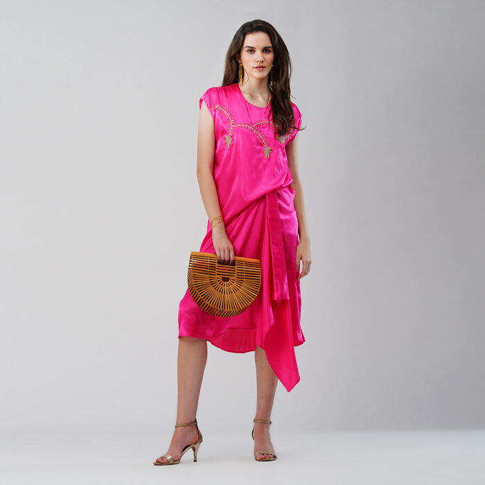 Drape Dress wth Bead work (1)