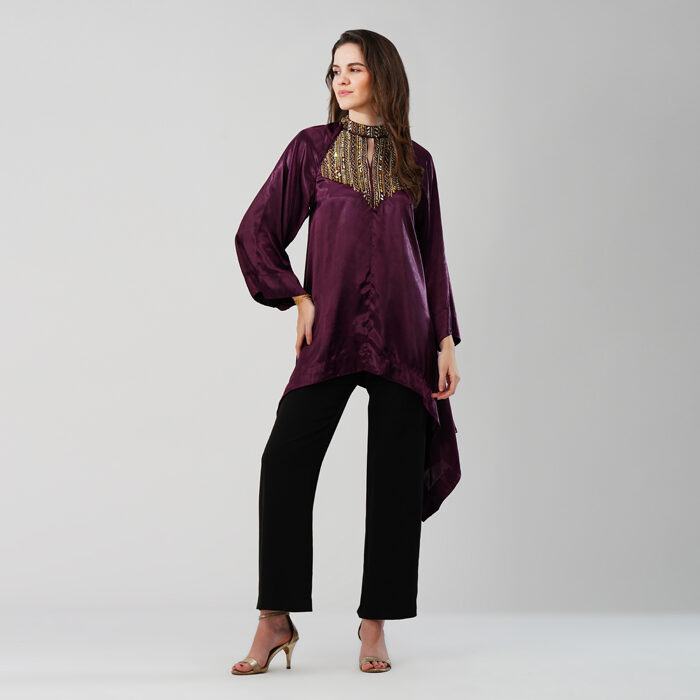 Purple Trapeze Tunic (3)