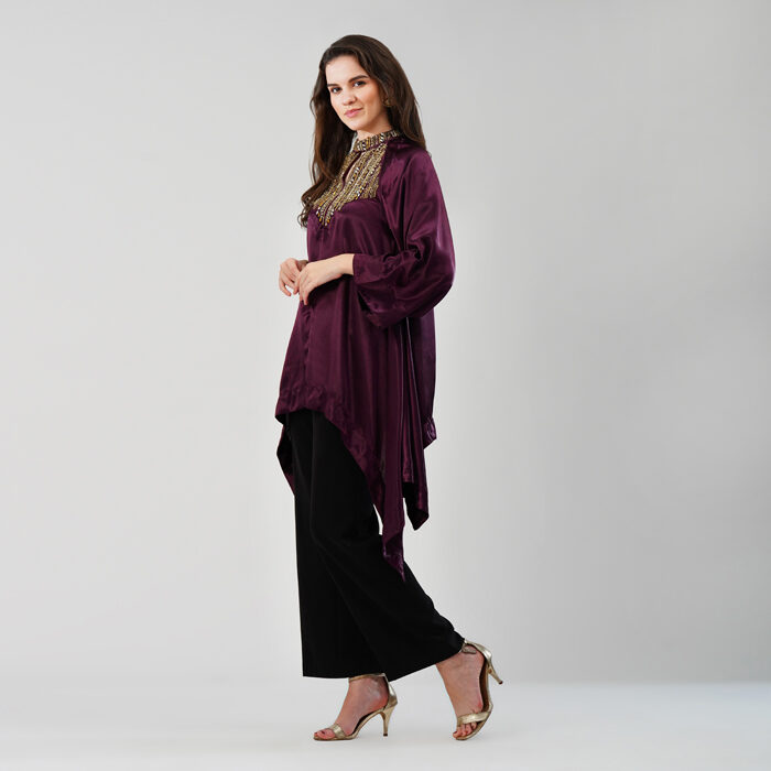 Purple Trapeze Tunic (5)