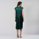 Drape Dress wth Bead work Pink Emerald Green (2)