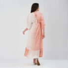 Printed Kaftan dress Pastel Peach (3)