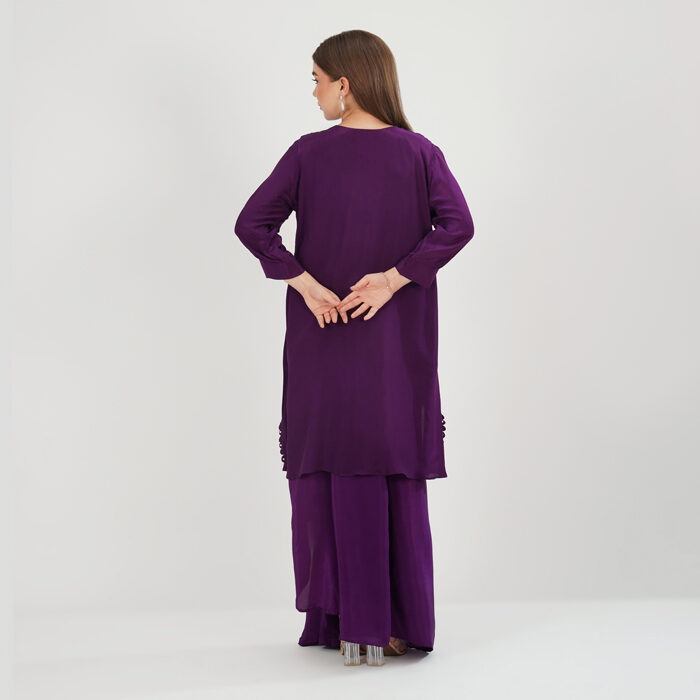Asymmetrical kurta with skirt (6)