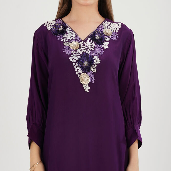Asymmetrical kurta with skirt (7)