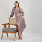 Asymmetrical midi dress Lavender (1)