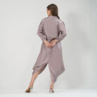 Asymmetrical midi dress Lavender (2)