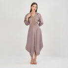 Asymmetrical midi dress Lavender (4)