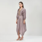 Asymmetrical midi dress Lavender (5)