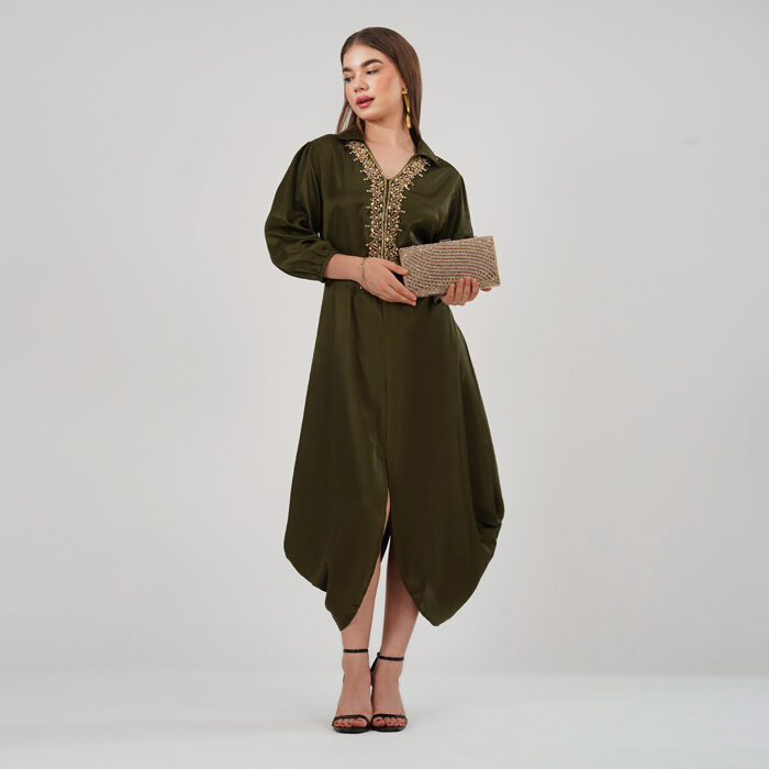 Asymmetrical midi dress Olice (1)