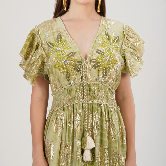 Mettalic Maxi Dress (5)
