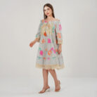 Off Shoulder Dress sky blue (4)