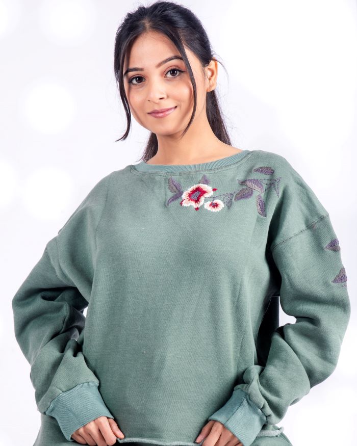 Green Fleece Cord Set